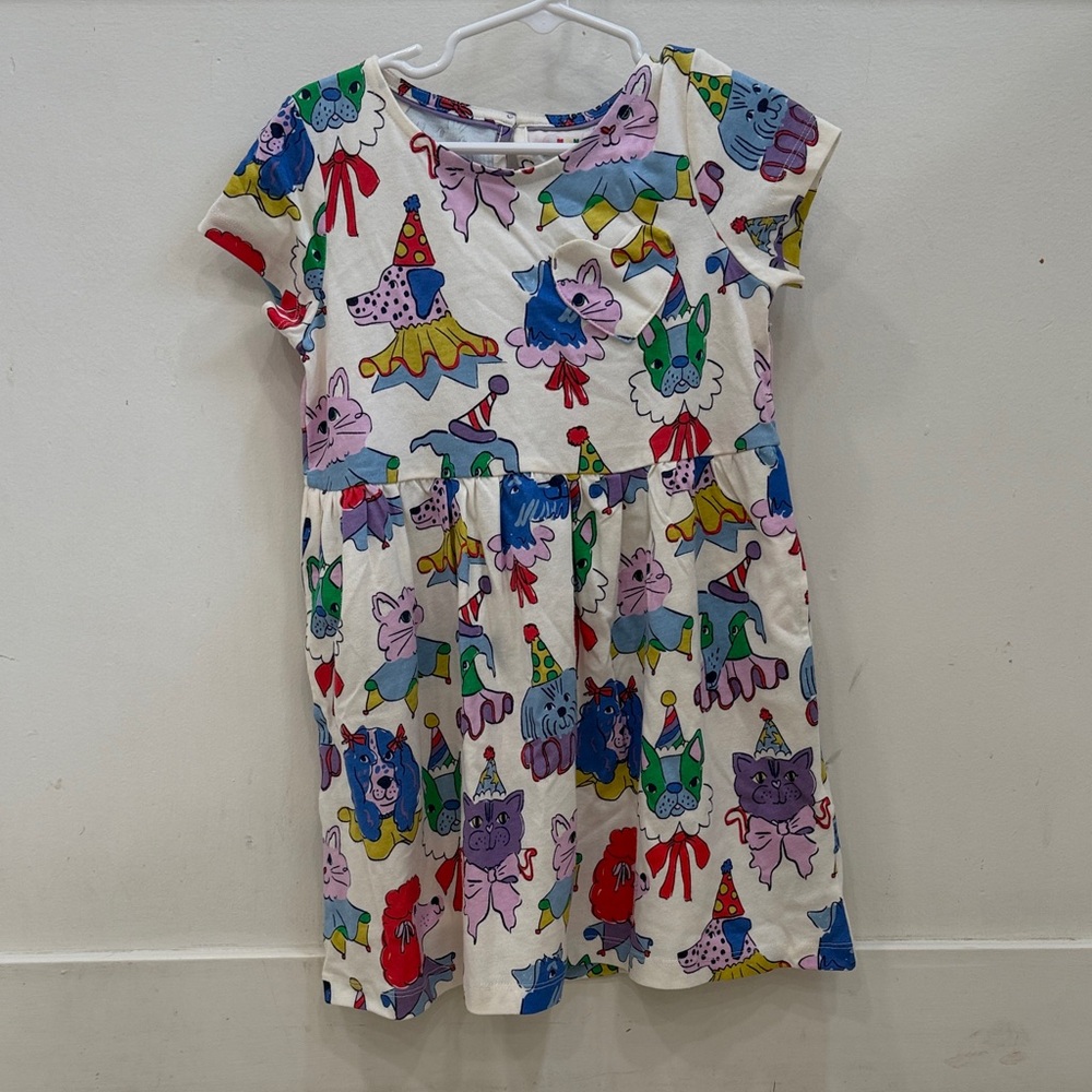 Mini Boden Multicolor Animal Print Kids Dress